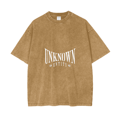 UNKNOWN ENTITY Oversized Snow Washed T-Shirt