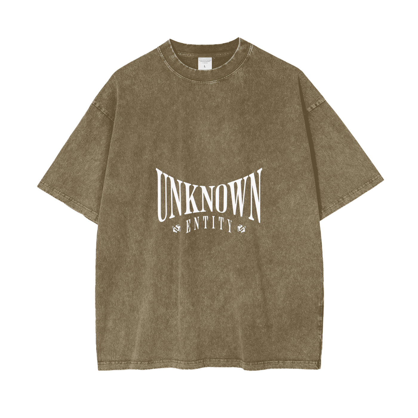 UNKNOWN ENTITY Oversized Snow Washed T-Shirt