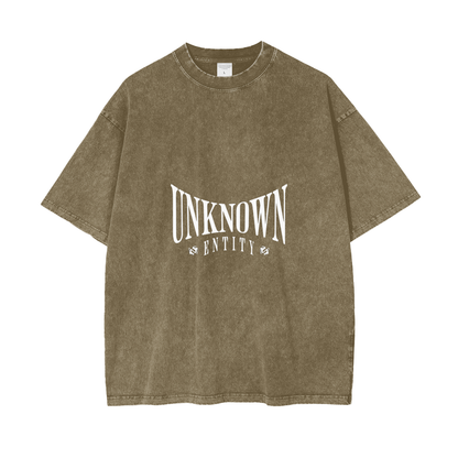 UNKNOWN ENTITY Oversized Snow Washed T-Shirt